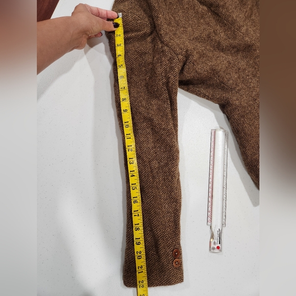 Ralph Lauren Purple Label Collection Cashmere Alpaca Brown Blazer Herringbone - Picture 4 of 11